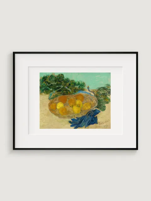 Zátiší z pomerančů a citronů s modrými rukavicemi, Vincent van Gogh, 1889