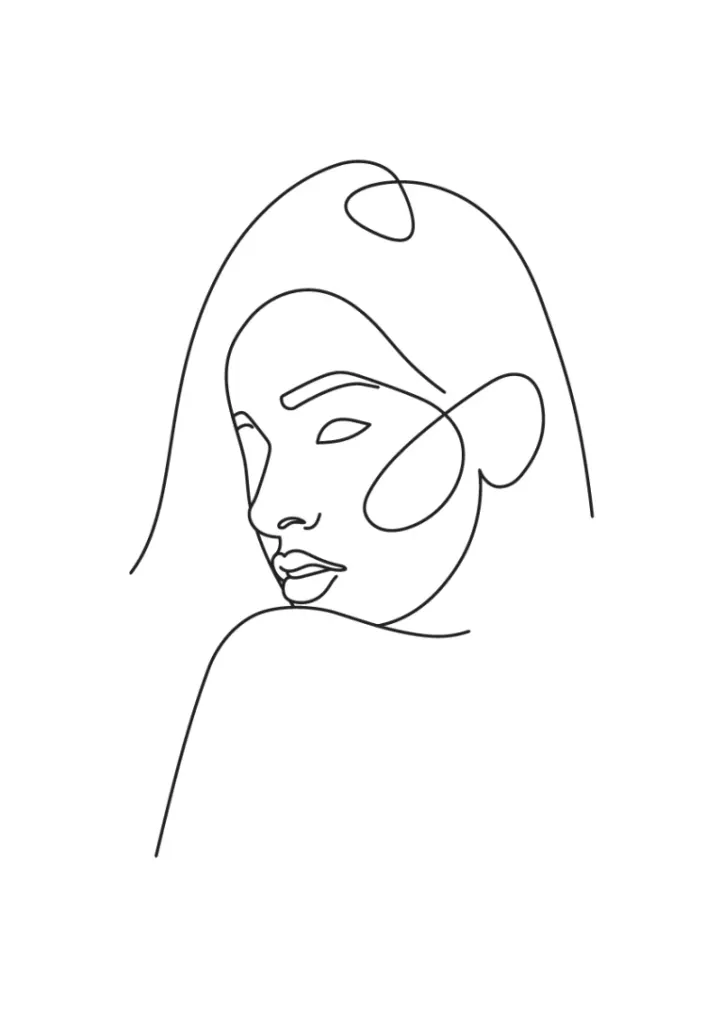 Minimalistická Ilustrace Ženy 1
