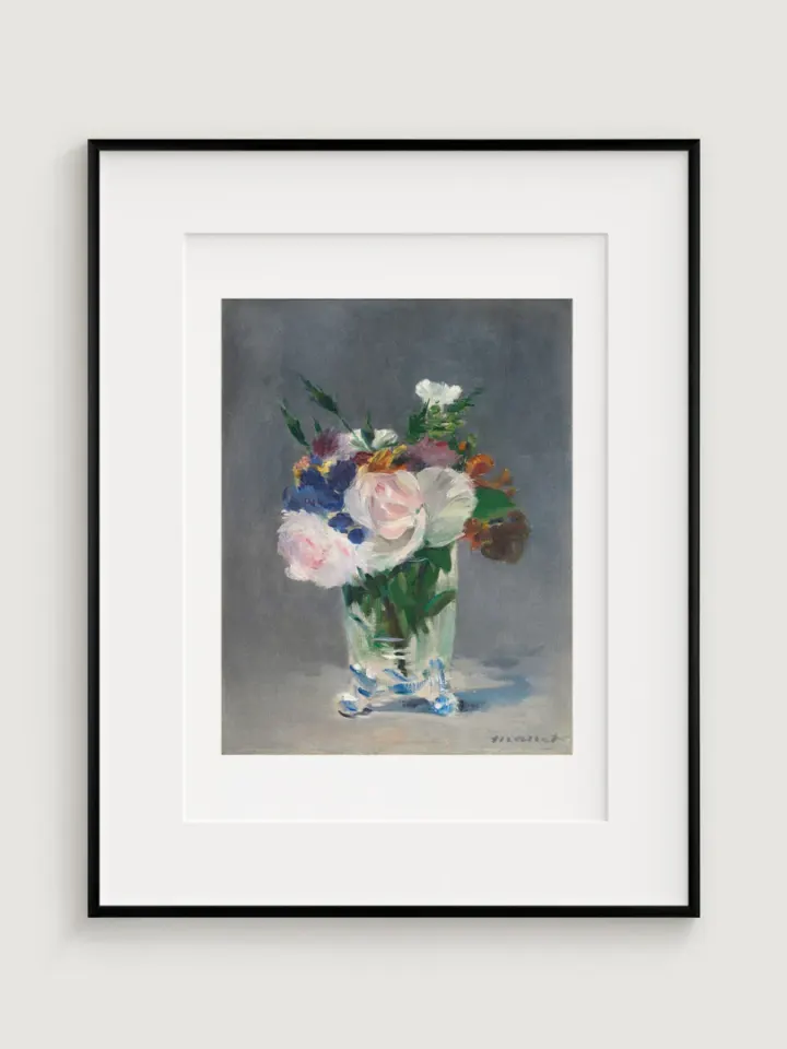 Květiny v křišťálové váze, Edouard Manet, 1882